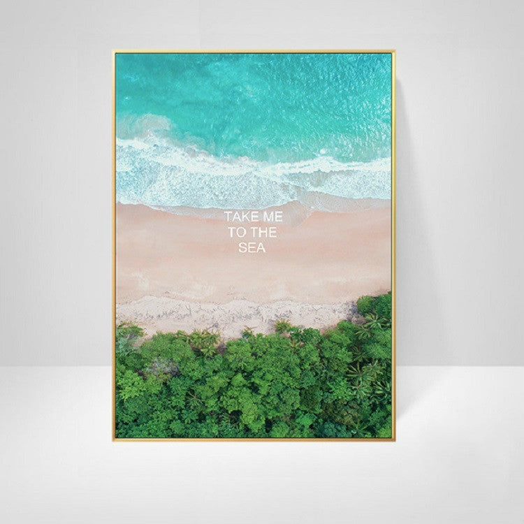 Ocean Landscape Canvas Poster Decoration Home Painting Art Paintings Frameless Painting Core, 15x20 cm, 20x25 cm