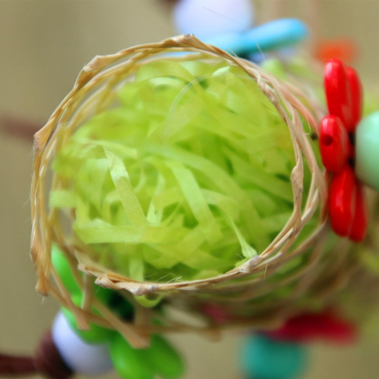 Creative Parrot Bird Bamboo Braided Bite Drawing Toy