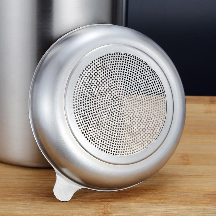 Stainless Steel Leakproof Filter Mesh Oil Canister Kitchen Household Oil Storage Tank