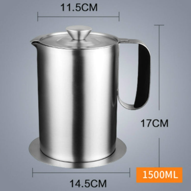 Stainless Steel Leakproof Filter Mesh Oil Canister Kitchen Household Oil Storage Tank