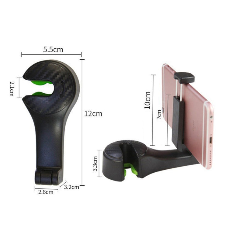 Easy Install Universal Car Headrest Hook Max 5kg Vehicle Back Seat Hanger with Phone Holder, With Phone Holder(Black), With Phone Holder(Beige), With Phone Holder(Yellow)