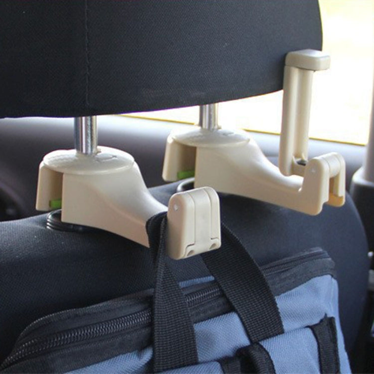 Easy Install Universal Car Headrest Hook Max 5kg Vehicle Back Seat Hanger with Phone Holder, With Phone Holder(Black), With Phone Holder(Beige), With Phone Holder(Yellow)