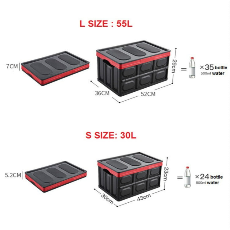 Versatile Foldable Car Boot Storage Bin with Handles