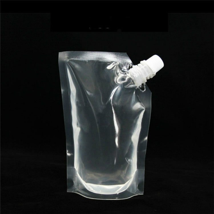 4 PCS Transparent Self-Supporting Mouth Bag Milk Juice Drink Outlet Wine Bag