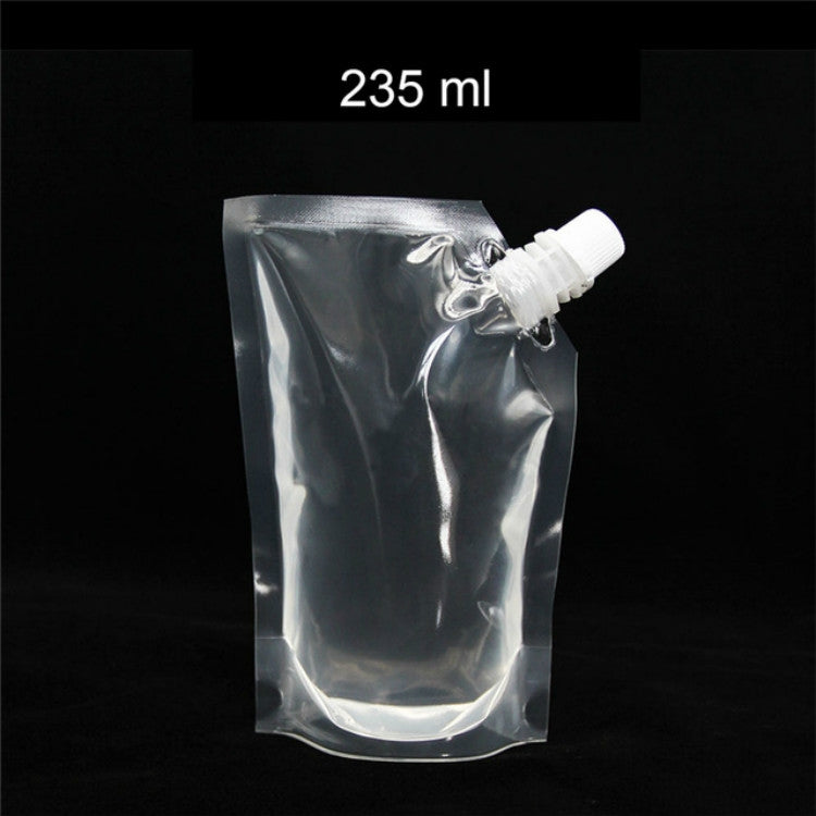 4 PCS Transparent Self-Supporting Mouth Bag Milk Juice Drink Outlet Wine Bag