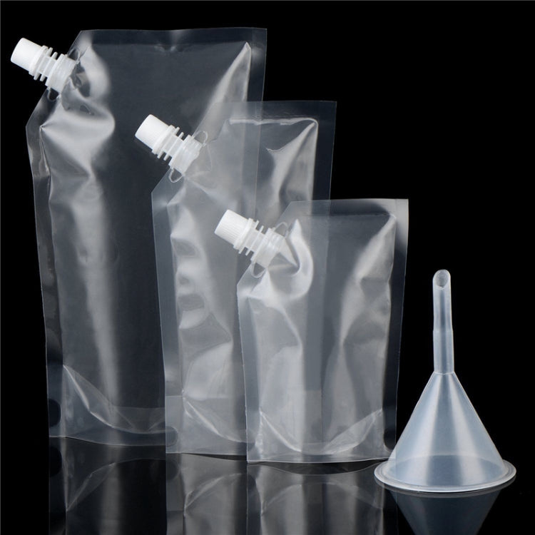 4 PCS Transparent Self-Supporting Mouth Bag Milk Juice Drink Outlet Wine Bag