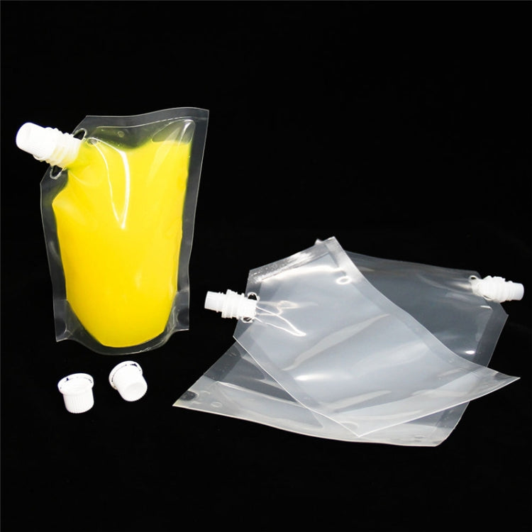 4 PCS Transparent Self-Supporting Mouth Bag Milk Juice Drink Outlet Wine Bag