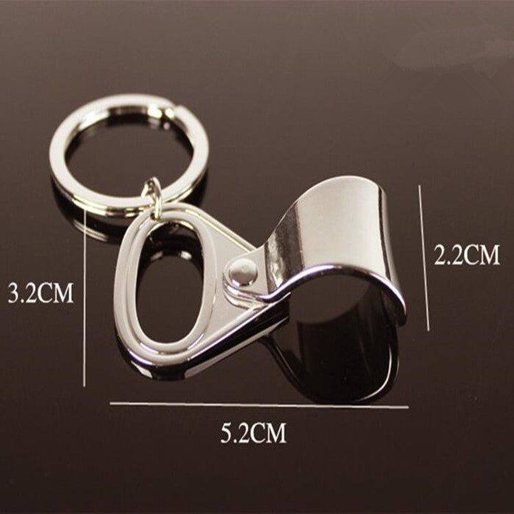 2 PCS Personalized Easy Pull Ring Portable Bottle Opener Small Gift Keychain Pendant, Easy Pull Ring Shape