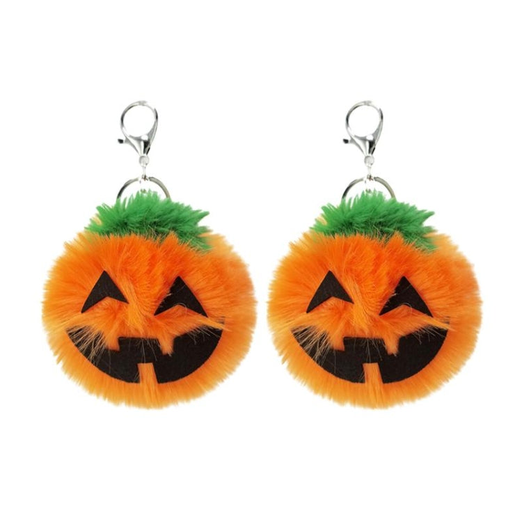 Charming Set of 3 Plush Pumpkin Keychains - Perfect for Halloween Celebrations!