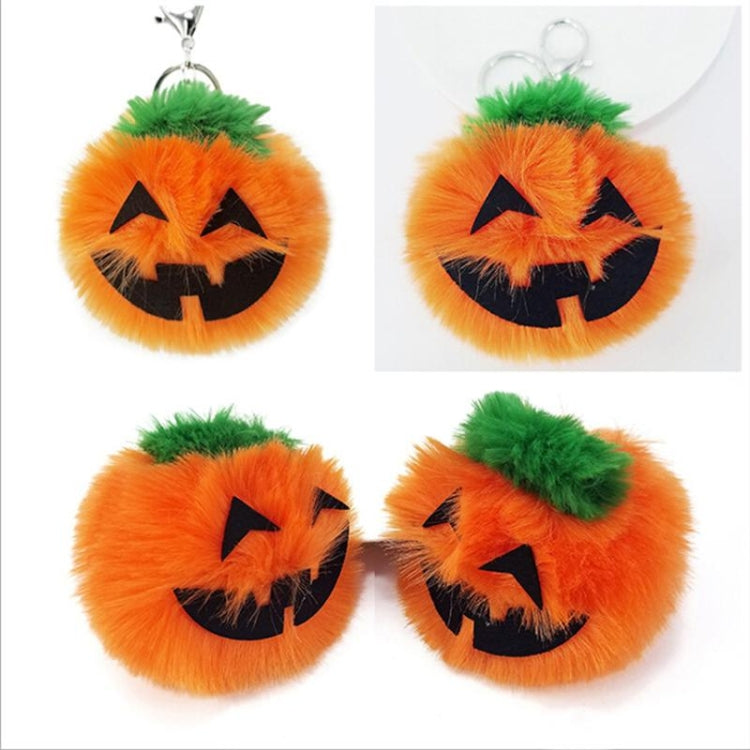 Charming Set of 3 Plush Pumpkin Keychains - Perfect for Halloween Celebrations!