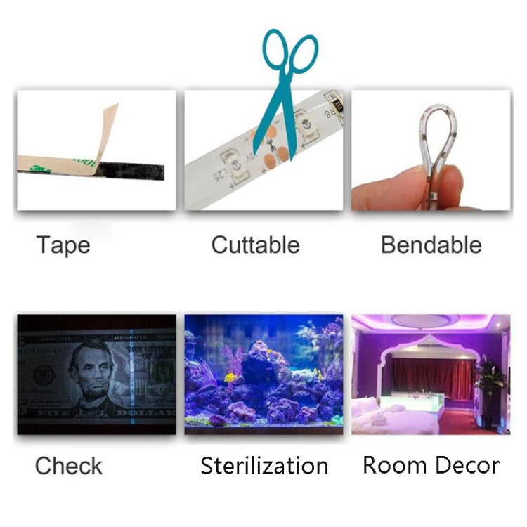 2835 SMD UV Purple Light Strip Epoxy LED Lamp Decorative Light Strip