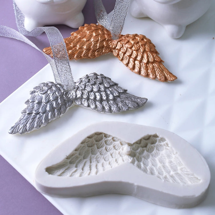 2 PCS Angel Wings 3D Silicone Mold Fondant Cakes Decorate Tools