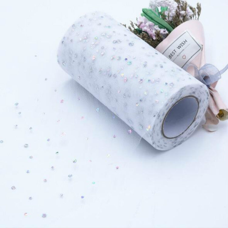 Tulle Roll 25 Yards 13cm Organza Laser Crafts Wedding Decoration Tulle Birthday Party Supplies