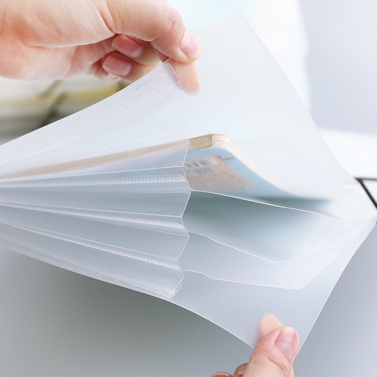 Multi-layer Buckle Matte Transparent Folder Information Booklet
