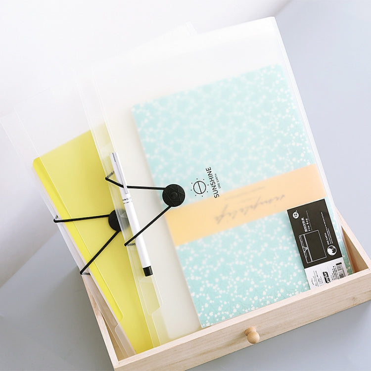 Multi-layer Buckle Matte Transparent Folder Information Booklet