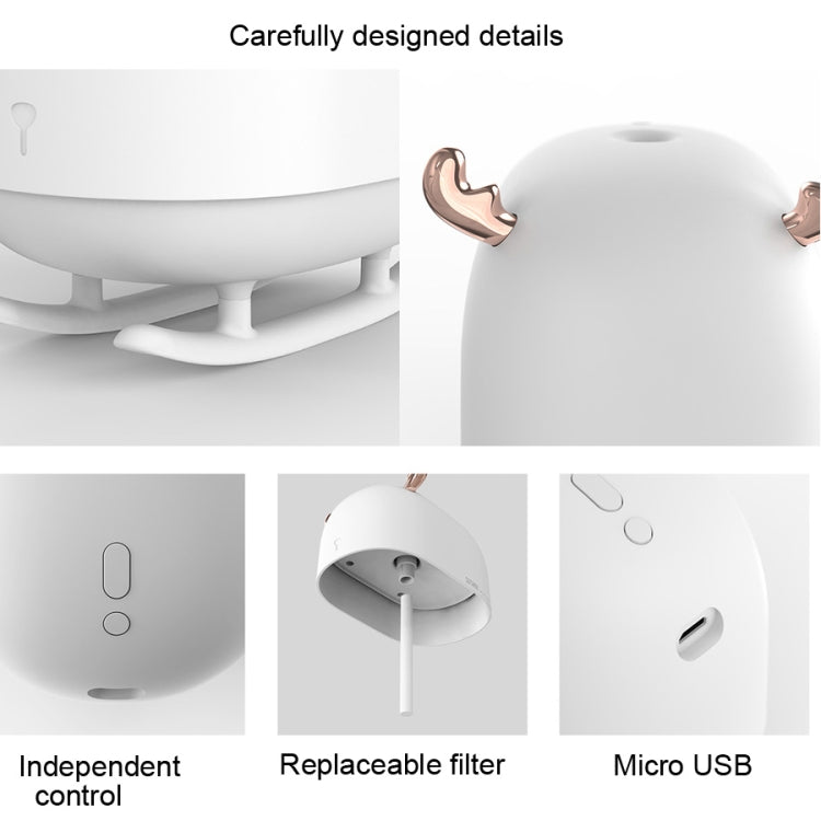 SOTHING DSHJ-H-009 260ML Deer Air Humidifier USB Home Atmosphere Night Light Air Purifier