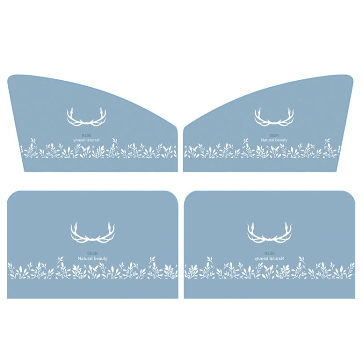 Magnetic Car Window Sunshade Set - 4 Piece Heat-Blocking Curtain for Ultimate UV Protection