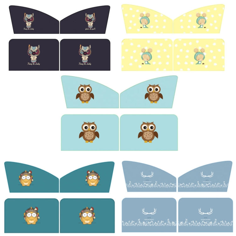 Magnetic Car Window Sunshade Set - 4 Piece Heat-Blocking Curtain for Ultimate UV Protection
