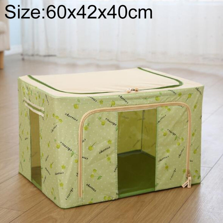 Folding Storage Box Non Woven Fabric With Zipper Moisture-proof Clothes Storage Box, 100L 60x42x40cm, 125L 70x42x40cm