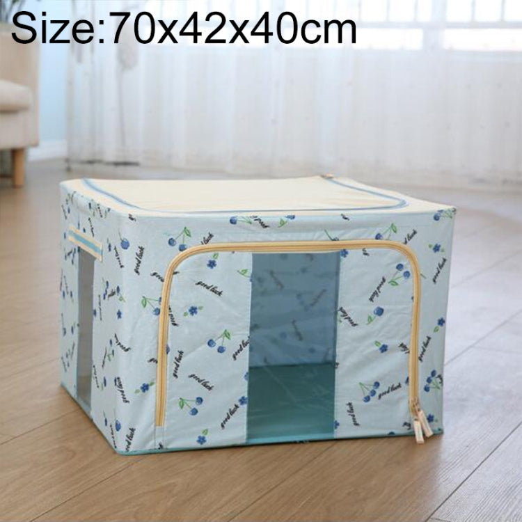 Folding Storage Box Non Woven Fabric With Zipper Moisture-proof Clothes Storage Box, 100L 60x42x40cm, 125L 70x42x40cm