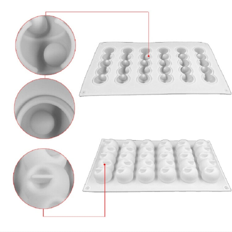 6 Concave Ball Strip Cake Mold DIY Baking Dessert Mold