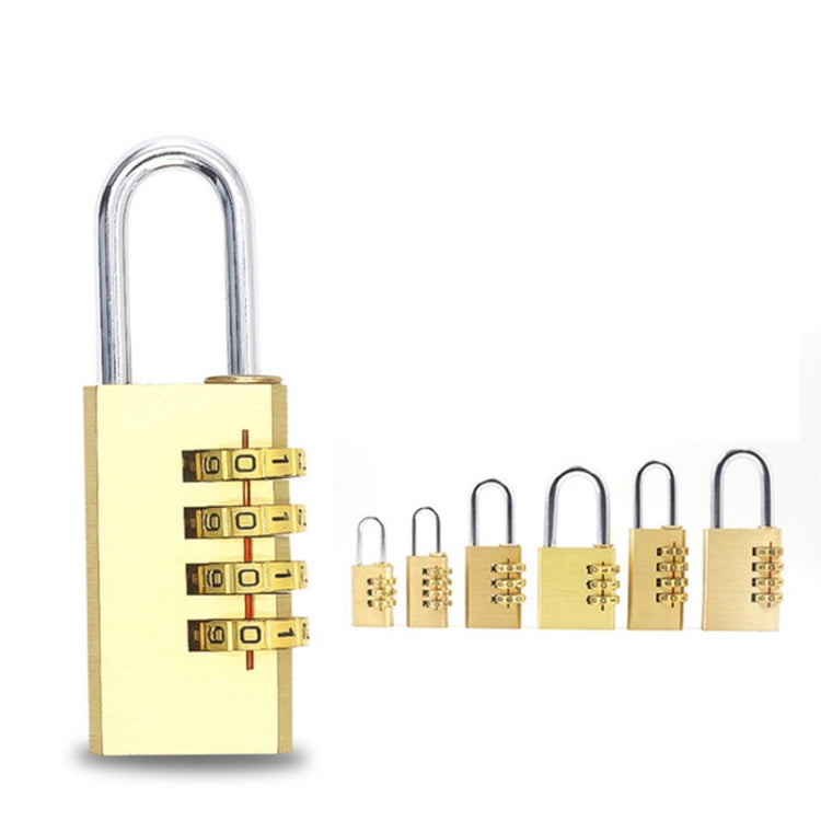 Four-digit Brass Code Padlock High-grade Security Gym Door Lock