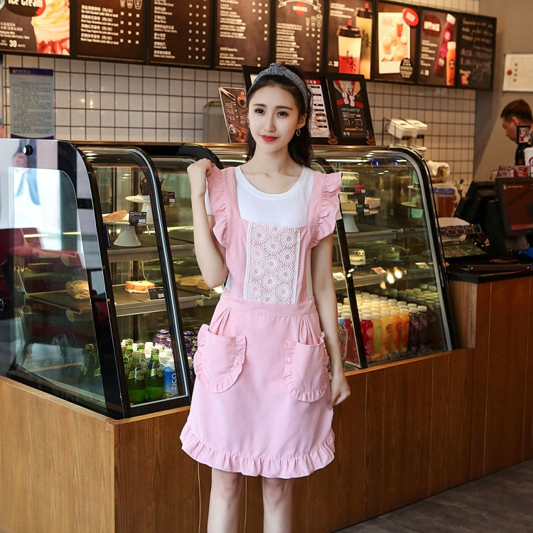 Princess Apron Kitchen Women Work Clothes Coffee Shop Apron