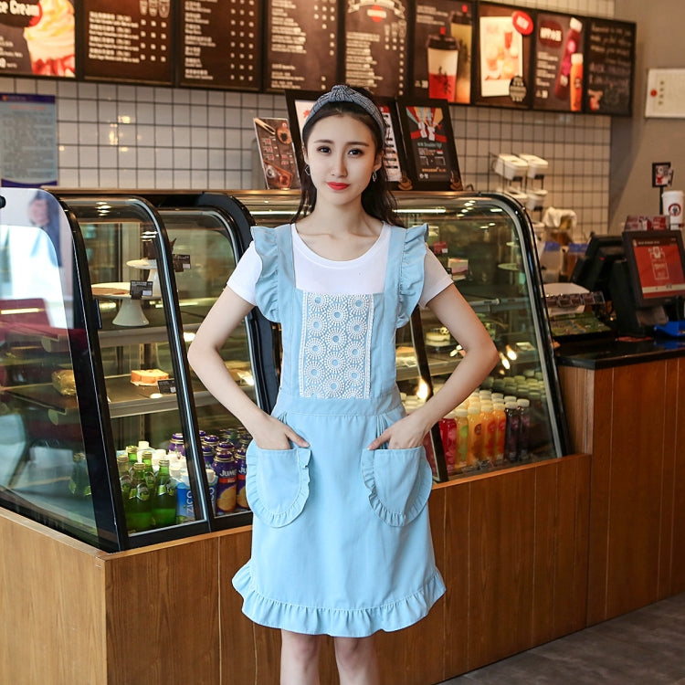 Princess Apron Kitchen Women Work Clothes Coffee Shop Apron