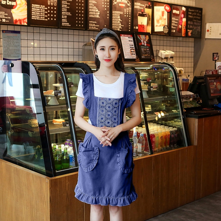 Princess Apron Kitchen Women Work Clothes Coffee Shop Apron