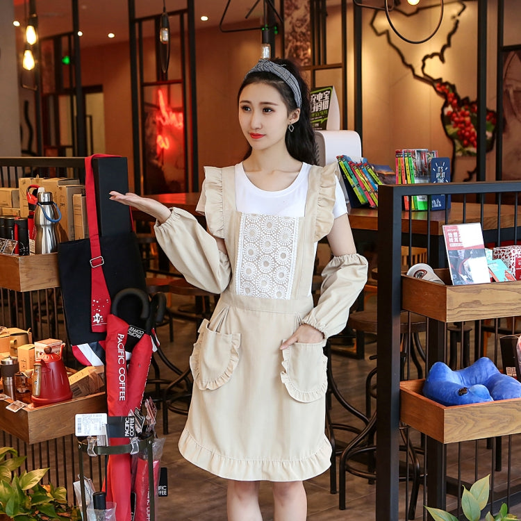 Princess Apron Kitchen Women Work Clothes Coffee Shop Apron