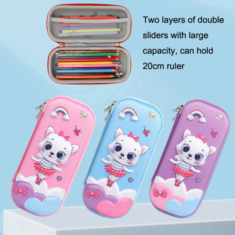 S-888 Elementary School Cartoon EVA Pencil Case Anti-fall 3D Stationery Box Color Random Delivery