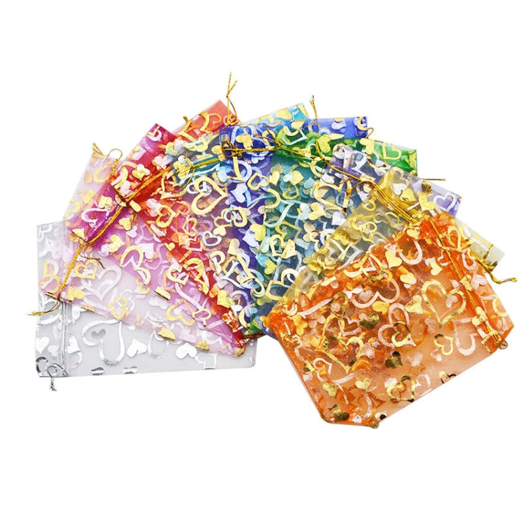 100 PCS Gift Pouches Bag Organza Bags Jewelry Candy Packaging Bags, 10x12cm, 13x18cm, 15x20cm