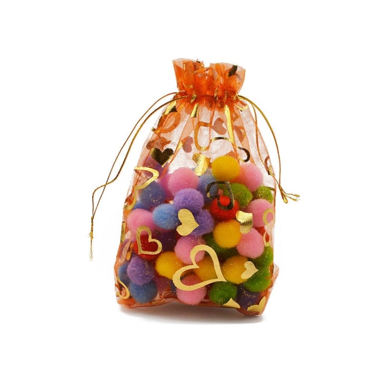 100 PCS Gift Pouches Bag Organza Bags Jewelry Candy Packaging Bags, 10x12cm, 13x18cm, 15x20cm