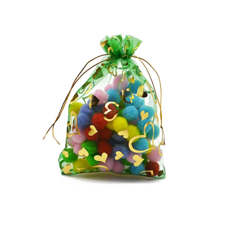 100 PCS Gift Pouches Bag Organza Bags Jewelry Candy Packaging Bags, 10x12cm, 13x18cm, 15x20cm