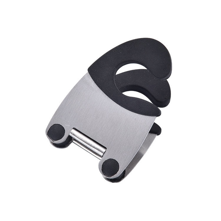 Stainless Steel Plastic Pan Edge Clamp Anti-Scald Rubber Bracket Kitchen Gadgets
