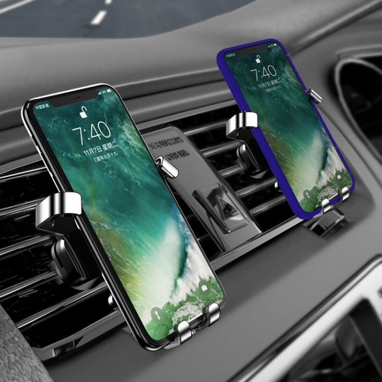 Gravity-Driven Car Mobile Phone Holder with 360-Degree Rotation and Air Vent Mount