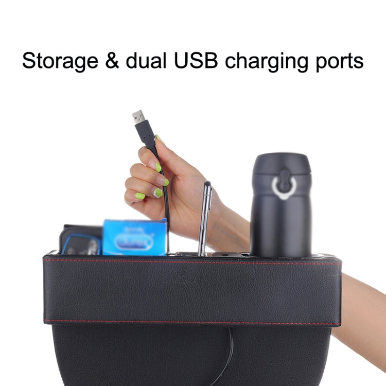 SUSISUN SNH010 Car Seat Gap Organiser with Dual USB Charging Ports