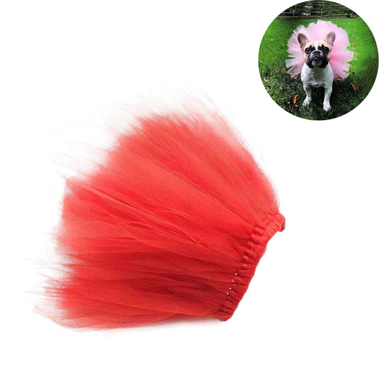 Summer Pet Dress Up Half-length Mesh Skirt