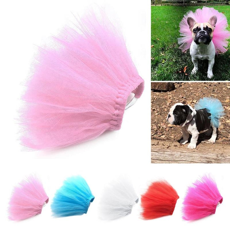 Summer Pet Dress Up Half-length Mesh Skirt