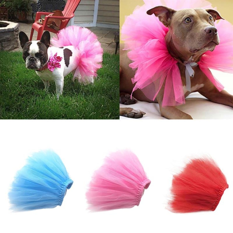 Summer Pet Dress Up Half-length Mesh Skirt
