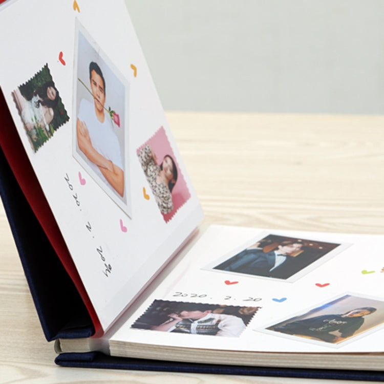 Retro Art DIY Handmade Photo Album Self-Adhesive Film Album, Style：