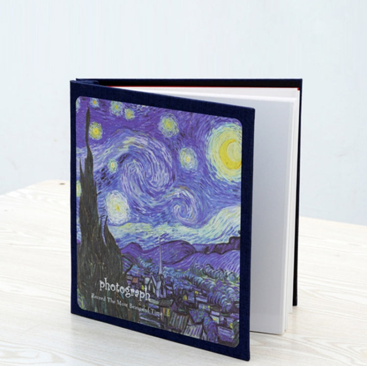 Retro Art DIY Handmade Photo Album Self-Adhesive Film Album, Style：