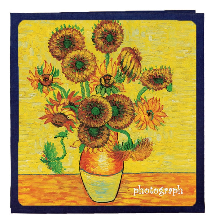 Retro Art DIY Handmade Photo Album Self-Adhesive Film Album, Style：