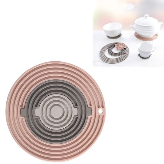 3 in 1 Round Silicone Heat Insulation Pad High Temperature Resistant Multifunctional Tableware Pad Combination Pot Pad Coaster