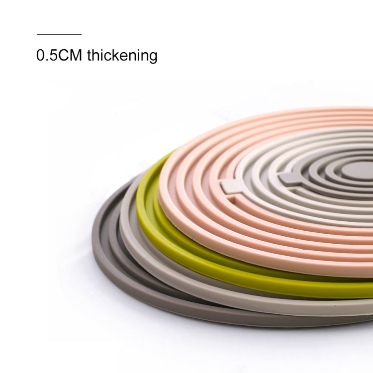 3 in 1 Round Silicone Heat Insulation Pad High Temperature Resistant Multifunctional Tableware Pad Combination Pot Pad Coaster