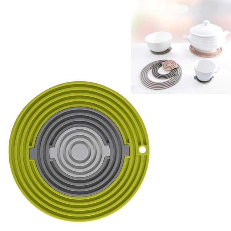 3 in 1 Round Silicone Heat Insulation Pad High Temperature Resistant Multifunctional Tableware Pad Combination Pot Pad Coaster