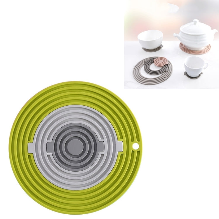 3 in 1 Round Silicone Heat Insulation Pad High Temperature Resistant Multifunctional Tableware Pad Combination Pot Pad Coaster
