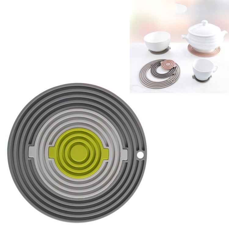 3 in 1 Round Silicone Heat Insulation Pad High Temperature Resistant Multifunctional Tableware Pad Combination Pot Pad Coaster