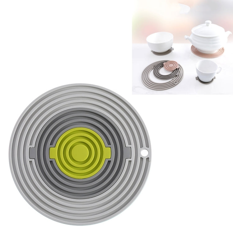 3 in 1 Round Silicone Heat Insulation Pad High Temperature Resistant Multifunctional Tableware Pad Combination Pot Pad Coaster