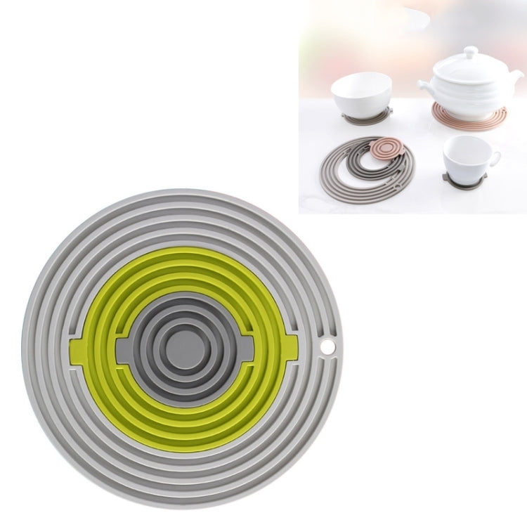 3 in 1 Round Silicone Heat Insulation Pad High Temperature Resistant Multifunctional Tableware Pad Combination Pot Pad Coaster